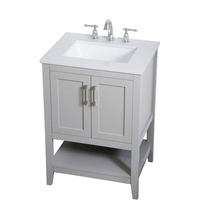 24 inch Single Bathroom Vanity in Grey