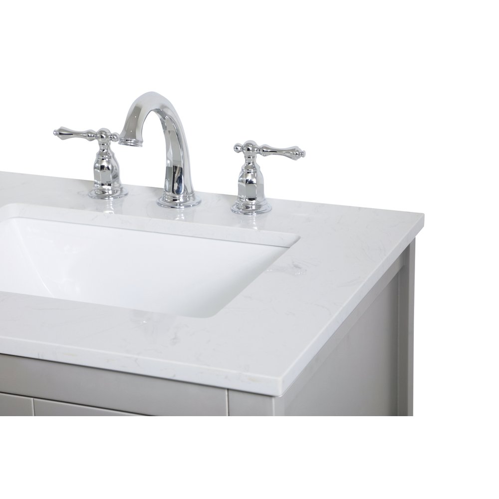 24 inch Single Bathroom Vanity in Grey