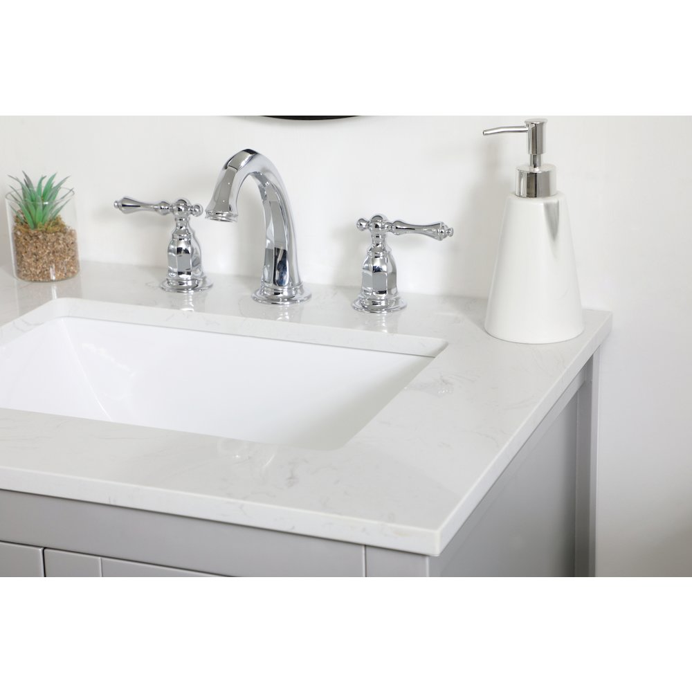 24 inch Single Bathroom Vanity in Grey