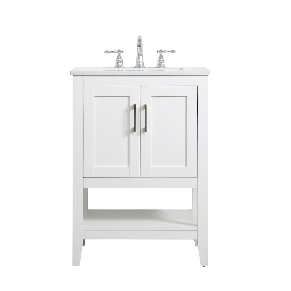 24 inch Single Bathroom Vanity in White
