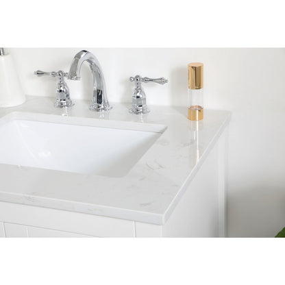 24 inch Single Bathroom Vanity in White