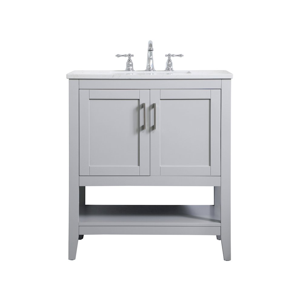 30 inch Single Bathroom Vanity in Grey