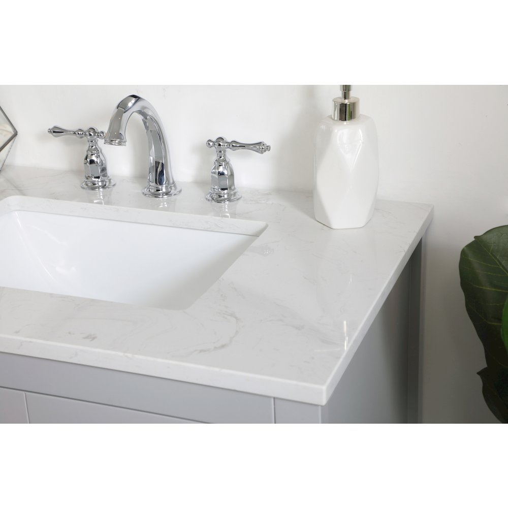30 inch Single Bathroom Vanity in Grey