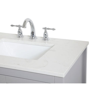 30 inch Single Bathroom Vanity in Grey