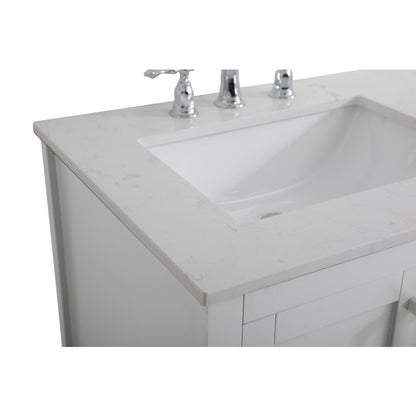 60 inch Double Bathroom Vanity in Grey