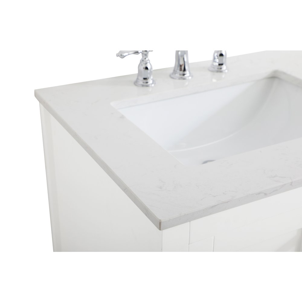 60 inch Double Bathroom Vanity in White