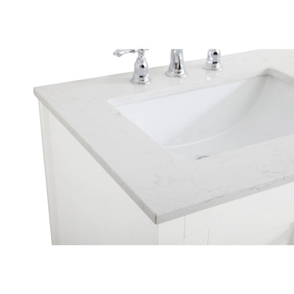 60 inch Double Bathroom Vanity in White