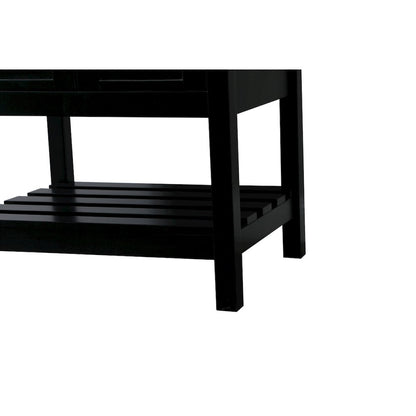 24 inch Single bathroom vanity in black