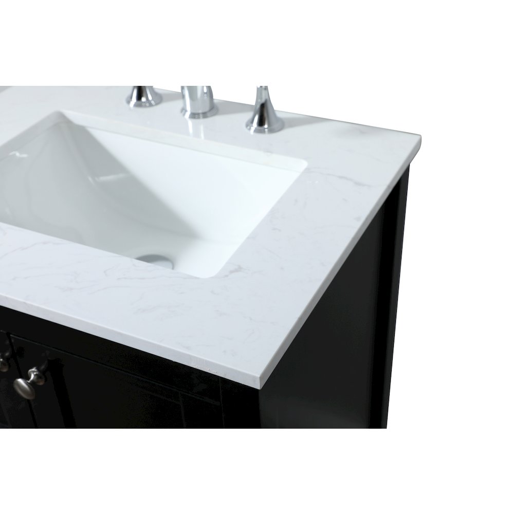 24 inch Single bathroom vanity in black