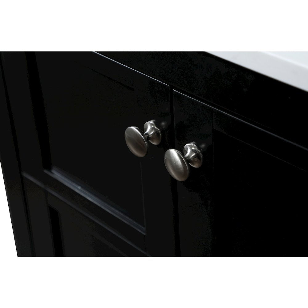 24 inch Single bathroom vanity in black