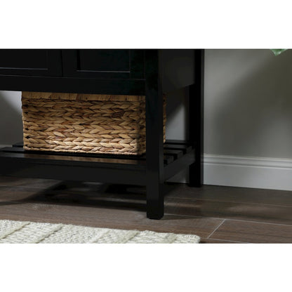24 inch Single bathroom vanity in black