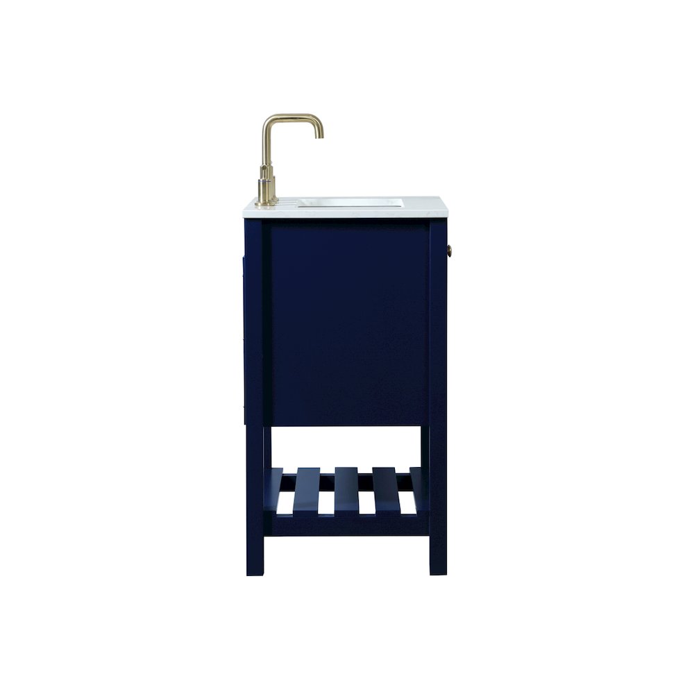 24 inch Single bathroom vanity in blue
