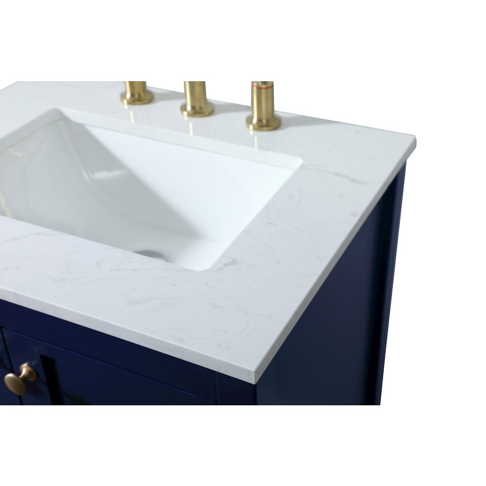 24 inch Single bathroom vanity in blue