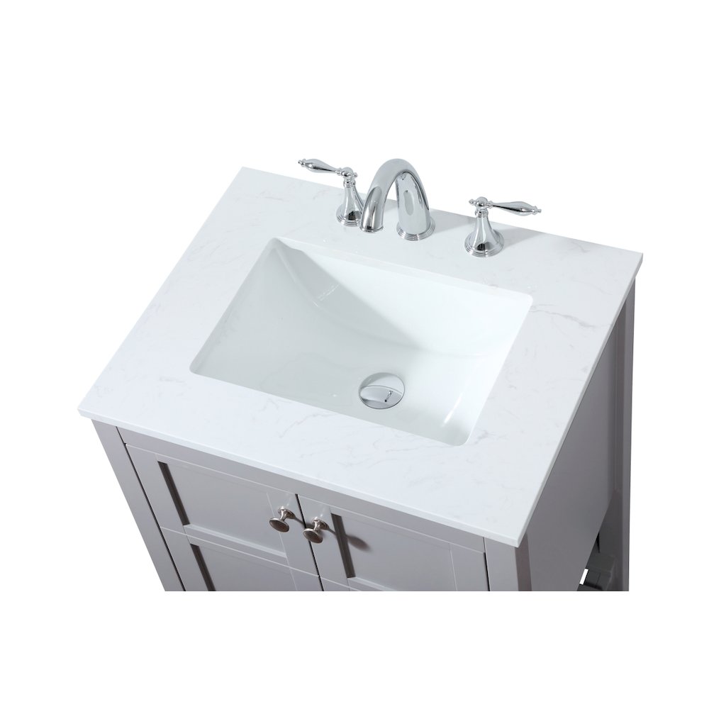 24 inch Single bathroom vanity in grey