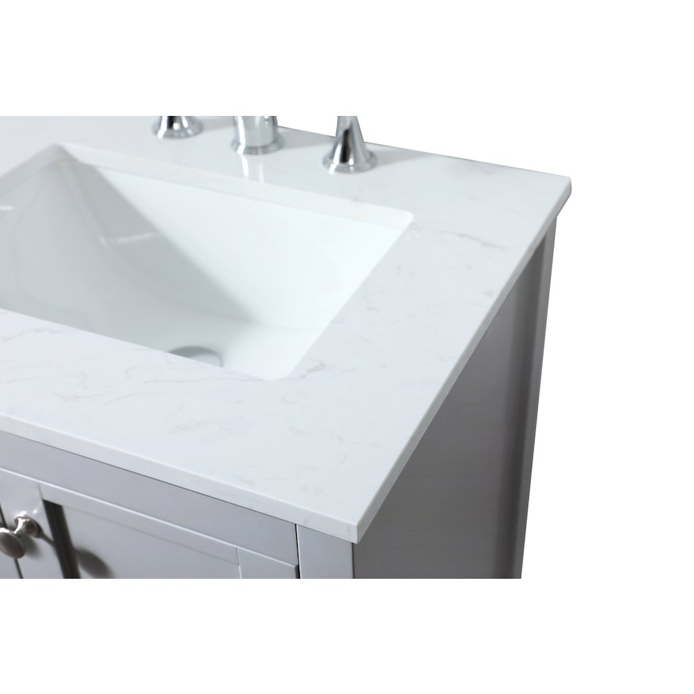 24 inch Single bathroom vanity in grey