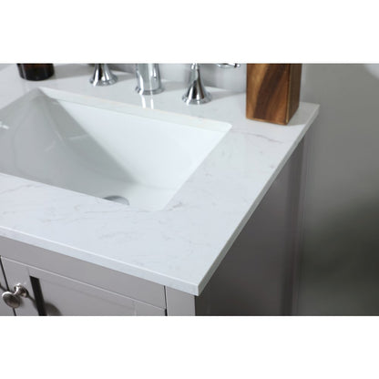 24 inch Single bathroom vanity in grey