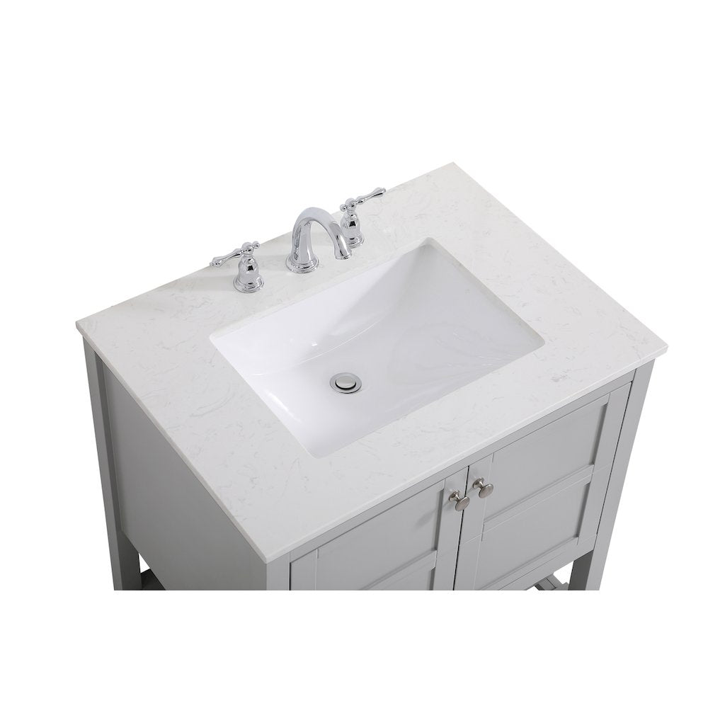 30 inch Single Bathroom Vanity in Gray
