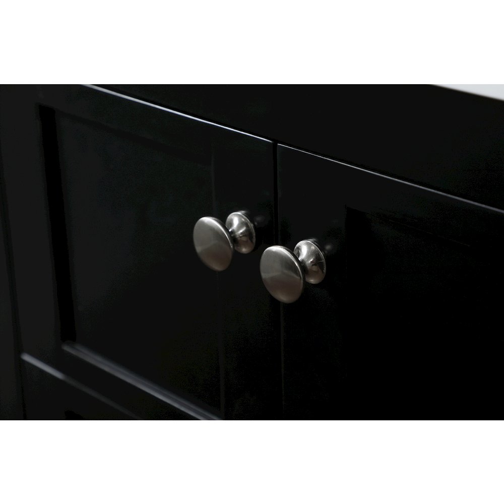 32 inch Single bathroom vanity in black