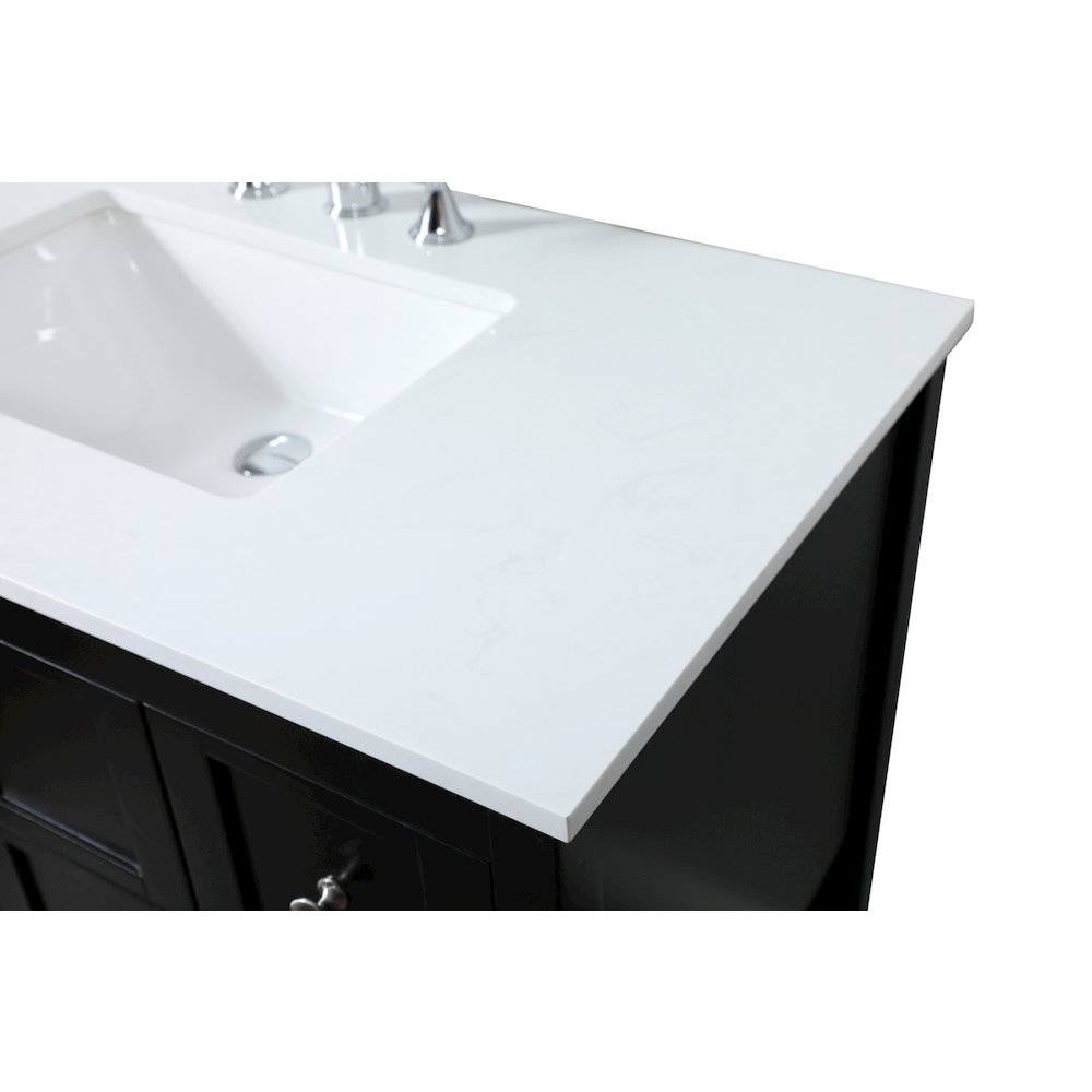 32 inch Single bathroom vanity in black