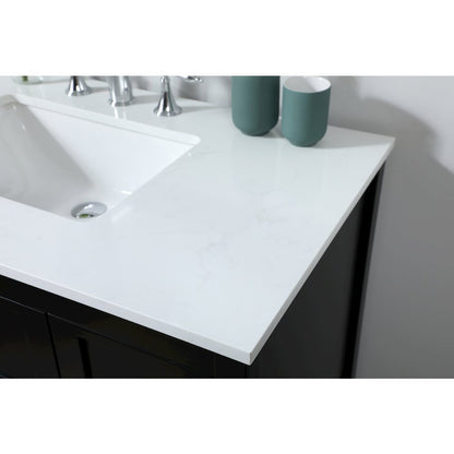32 inch Single bathroom vanity in black