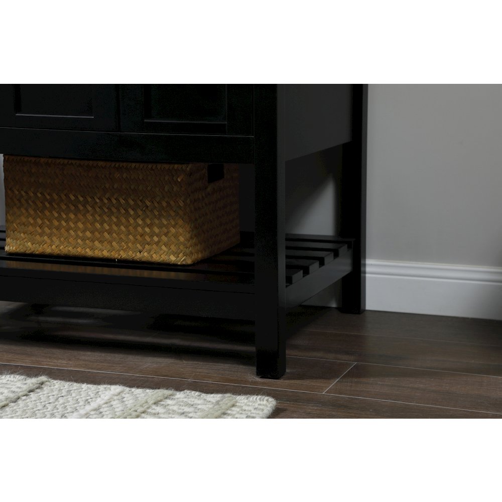 32 inch Single bathroom vanity in black