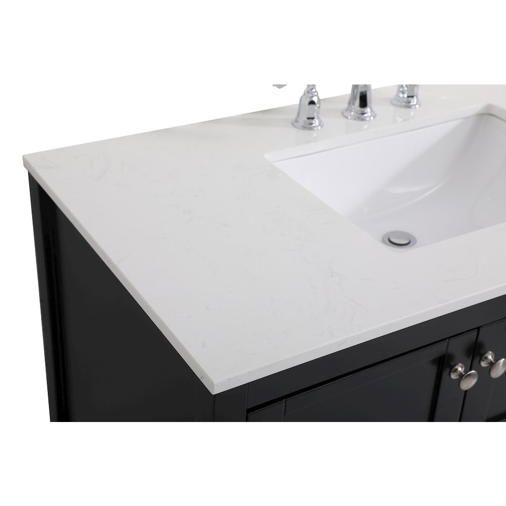 42 inch Single Bathroom Vanity in Black