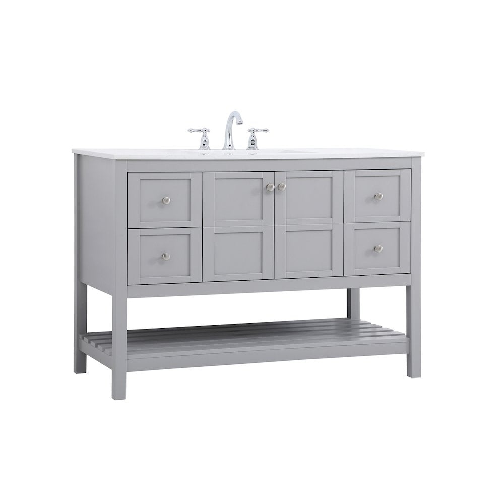 48 inch Single Bathroom Vanity in Gray