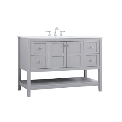 48 inch Single Bathroom Vanity in Gray