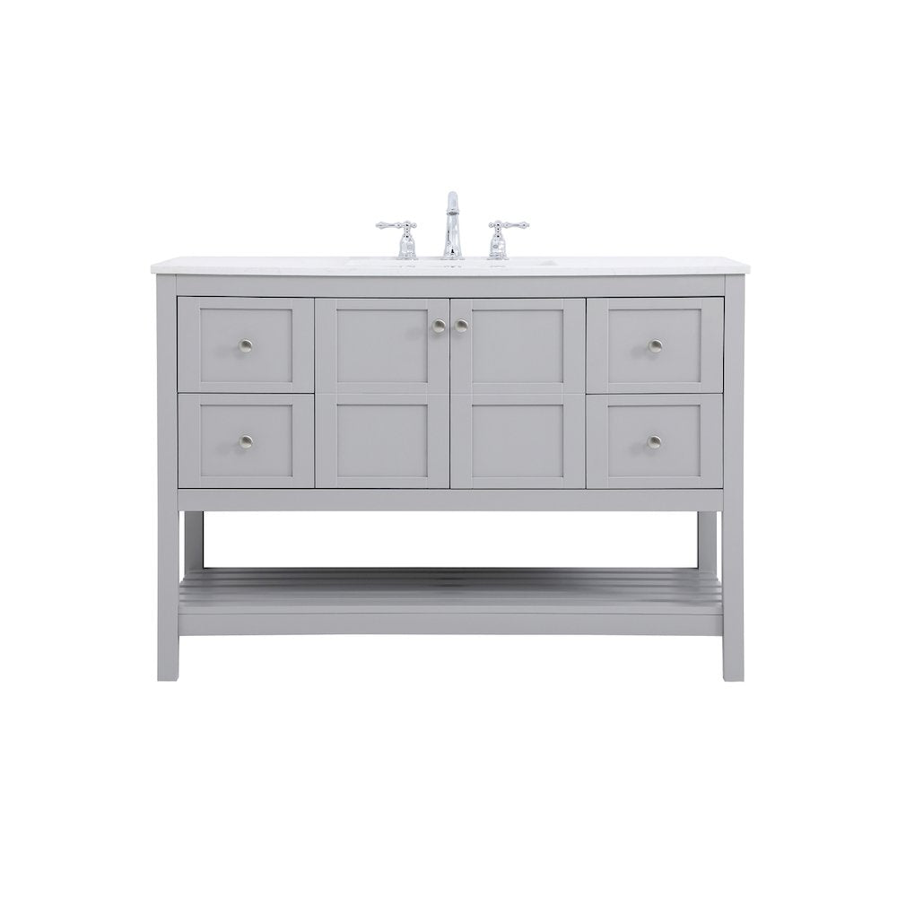 48 inch Single Bathroom Vanity in Gray