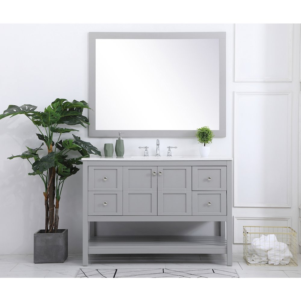 48 inch Single Bathroom Vanity in Gray