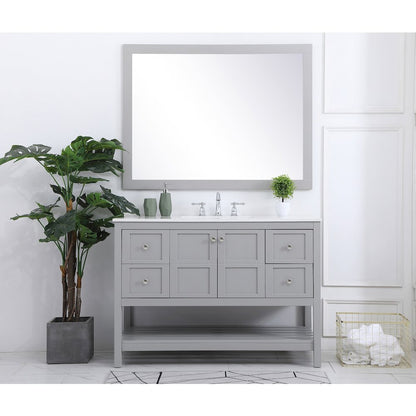 48 inch Single Bathroom Vanity in Gray