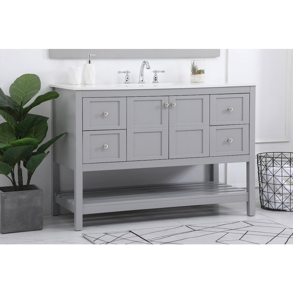 48 inch Single Bathroom Vanity in Gray