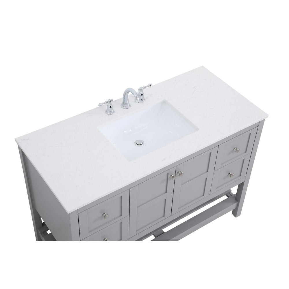 48 inch Single Bathroom Vanity in Gray