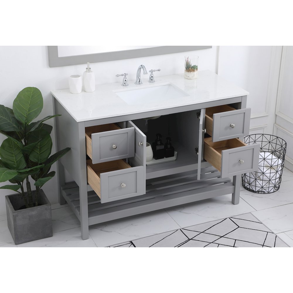48 inch Single Bathroom Vanity in Gray