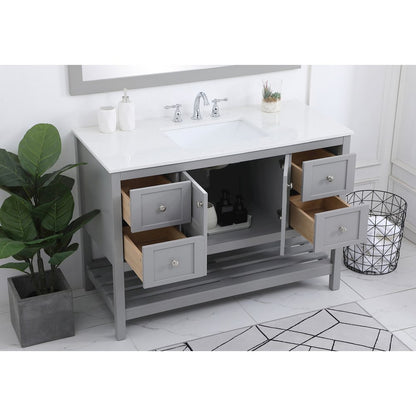 48 inch Single Bathroom Vanity in Gray