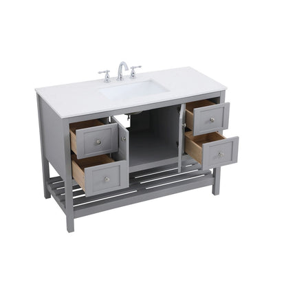 48 inch Single Bathroom Vanity in Gray