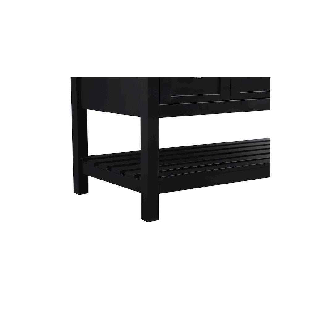 54 inch Single Bathroom Vanity in Black