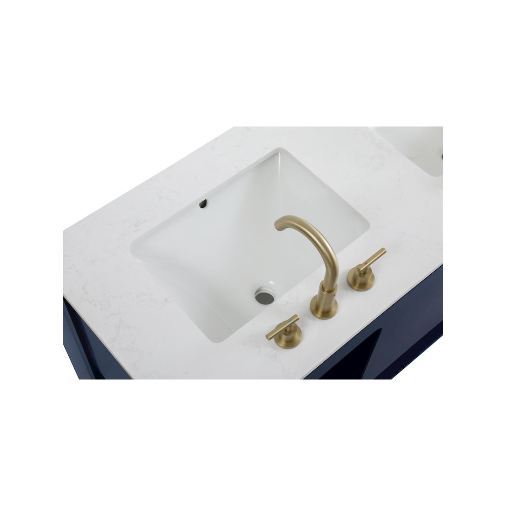 54 inch Single Bathroom Vanity in Blue