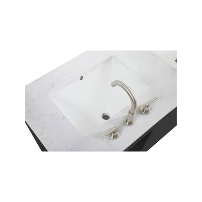 54 inch Double Bathroom Vanity in Black