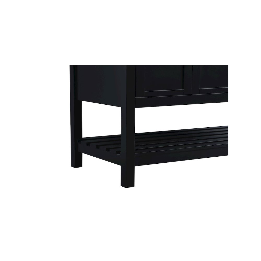 54 inch Double Bathroom Vanity in Black