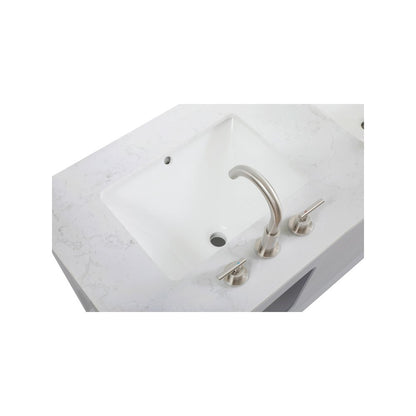 54 inch Double Bathroom Vanity in Grey
