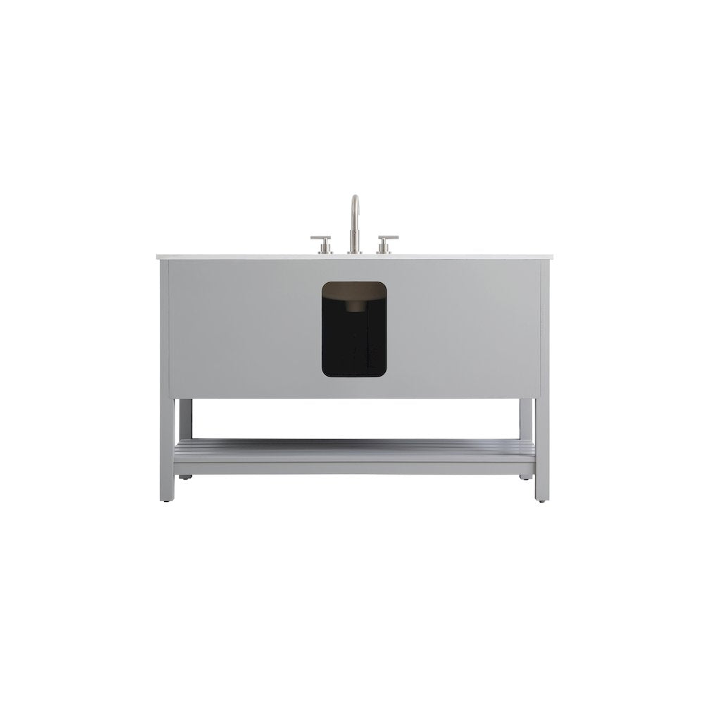 54 inch Single Bathroom Vanity in Grey