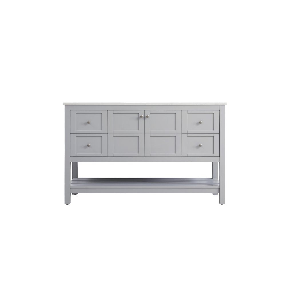 54 inch Single Bathroom Vanity in Grey