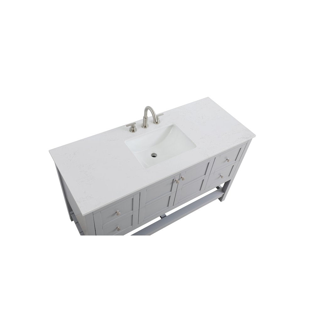 54 inch Single Bathroom Vanity in Grey