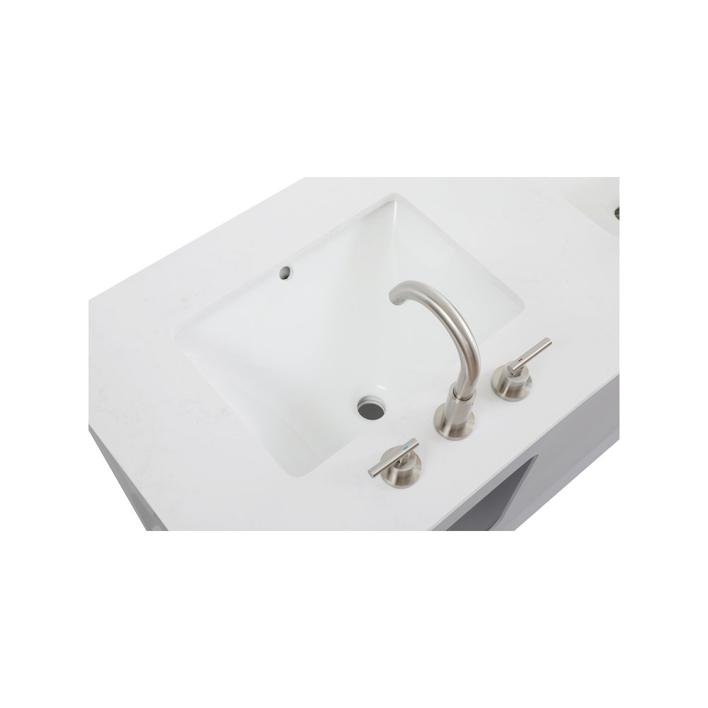 54 inch Single Bathroom Vanity in Grey