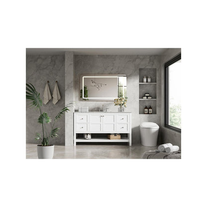 54 inch Single Bathroom Vanity in White