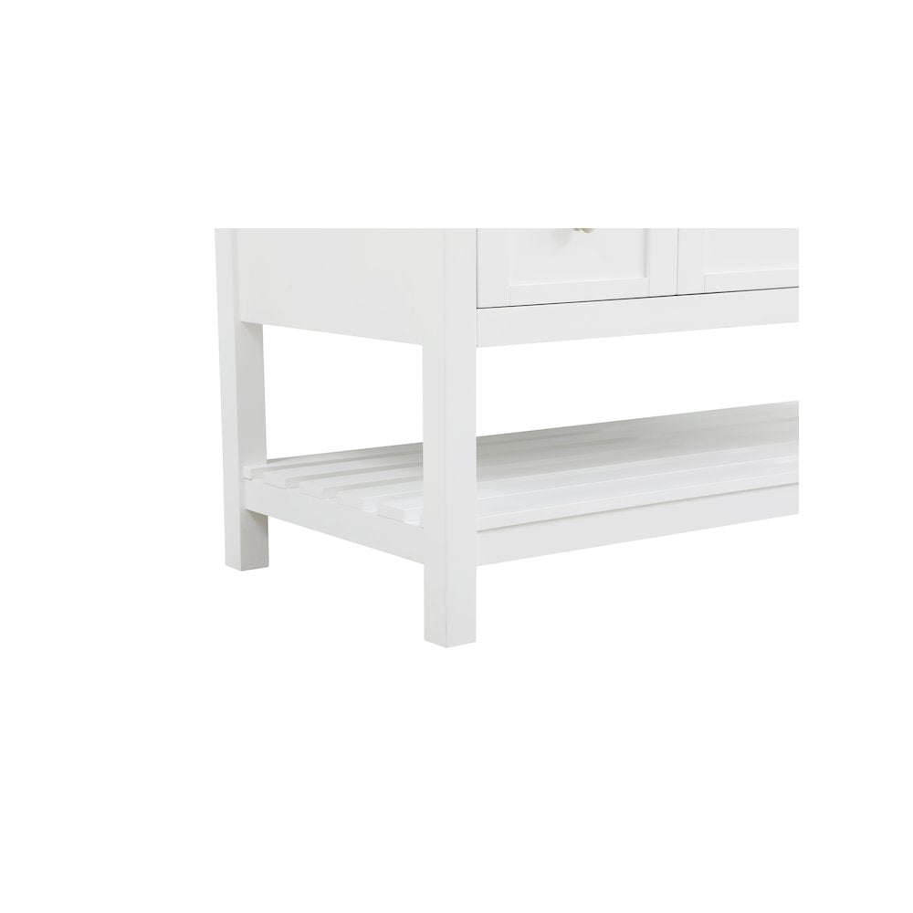 54 inch Single Bathroom Vanity in White