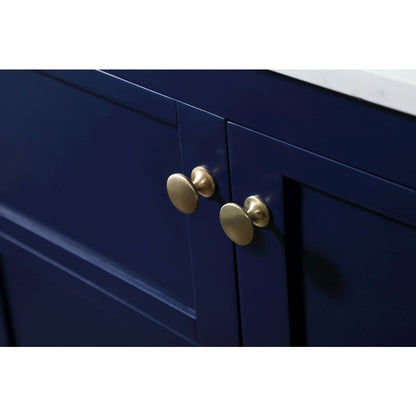 60 inch Single bathroom vanity in blue