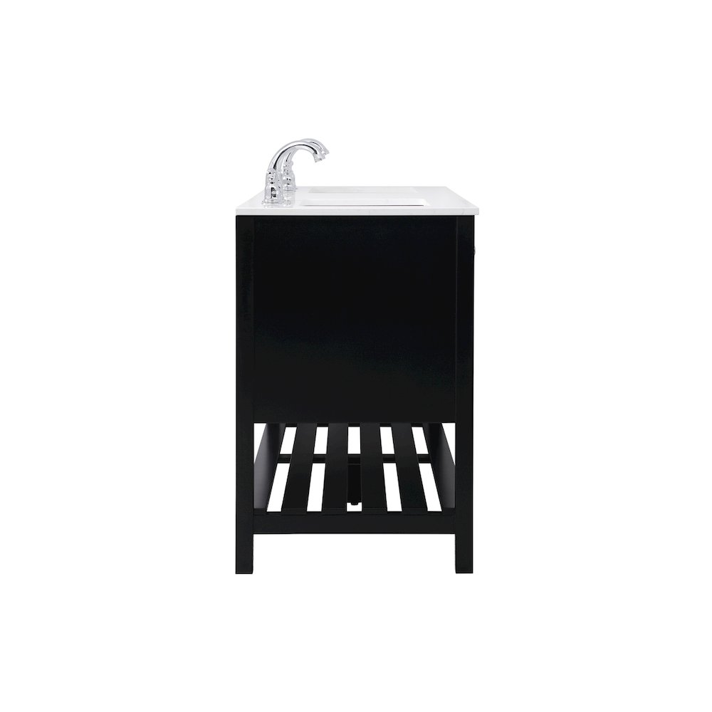 60 inch Single Bathroom Vanity in Black