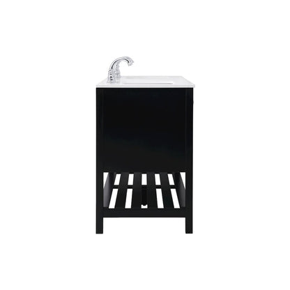 60 inch Single Bathroom Vanity in Black